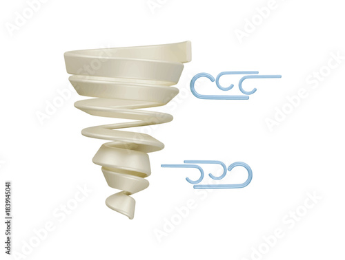 hurricane icon 3d illustration render