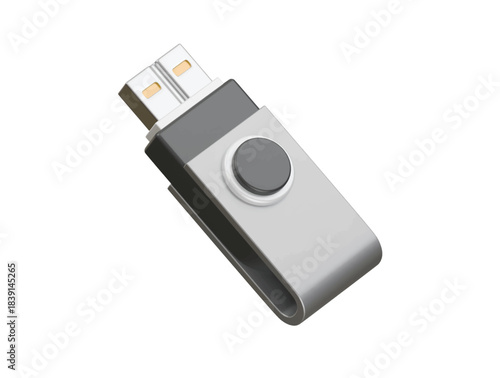 usb disk icon 3d illustration render