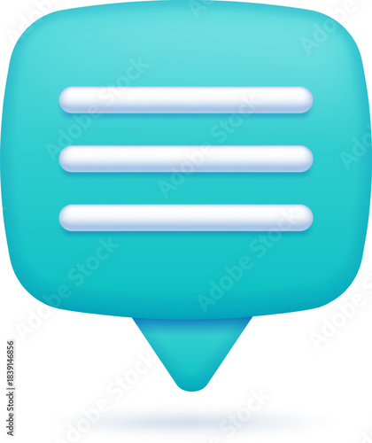 Chat message bubble icon showing digital communication