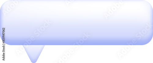 Blank speech bubble creating communication concept