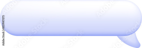 Empty speech bubble for online communication and comments