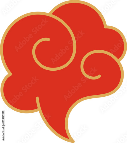 Auspicious ruyi cloud symbolizing good fortune and prosperity