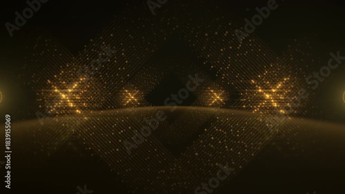 elegant celebration backdrop, gleaming mosaic decor enhances grand event ambiance