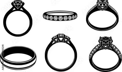 Engagement Ring Clipart SVG Cut File | Diamond Ring Svg | Wedding Ring Svg | Ring Svg | Diamond Wedding Ring Svg | Gold Ring Svg | Engagement Ring Svg Bundle