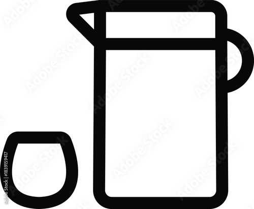 Water pitcher and glass cup