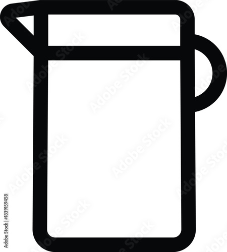 Simple water pitcher container outline