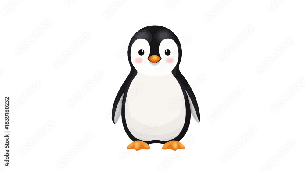 Obraz premium penguin on white background