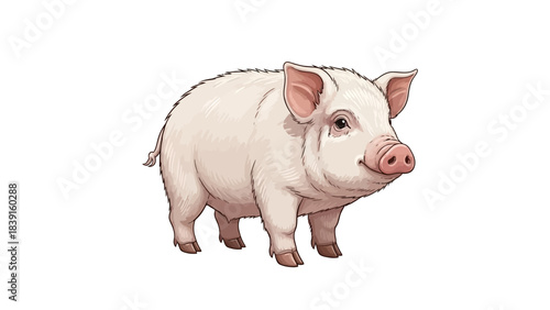 piggy bank isolated on white