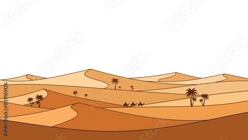 camel in the desert