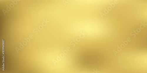 Silk gold background with liquid satin wave on golden fabric cloth for luxury elegance. Smooth abstract flag design with vector gradient and 3d ribbon color.