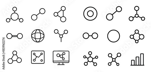 Minimalist Hydrocarbon Icons