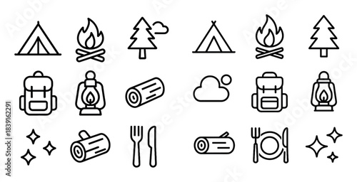 Camping Icon Collection