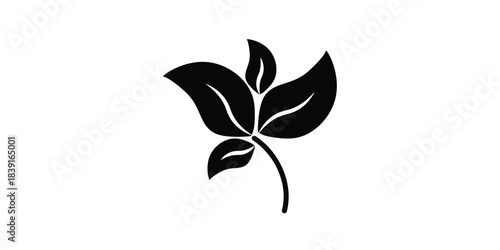 Photos simple leaf icon image