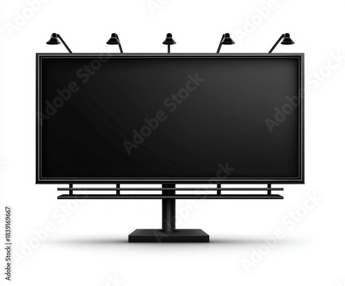 Billboard isolated on white...