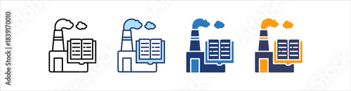 Industry Knowledge Icon Set Multiple Style Collection