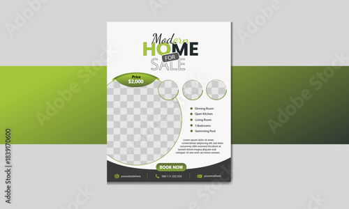 Modern Real Estate Flyer Template – Property Sale & Housing Promotion