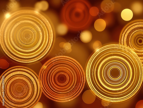 Gold pattern background