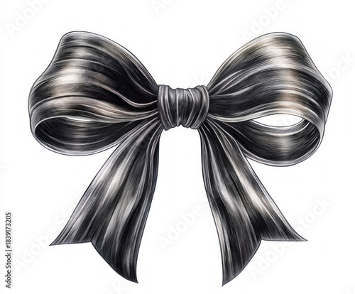bow silhouette , black and ...