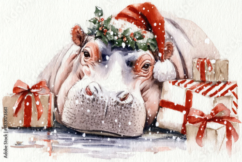 simple Christmas watercolor...