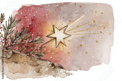 Watercolor illustration of ...