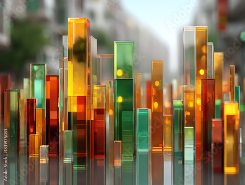 3D abstract background