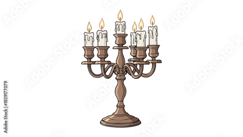 flicker of legacy guiding light for cherished gatherings and elegant ambiance, isolated on transparent background