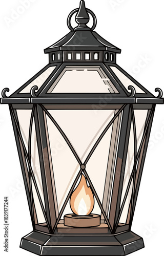 guiding light for forgotten paths, illuminating tales of warmth and wonder, isolated on transparent background