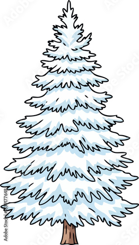 natures frosty masterpiece the iconic sentinel of tranquil winter landscapes, isolated on transparent background