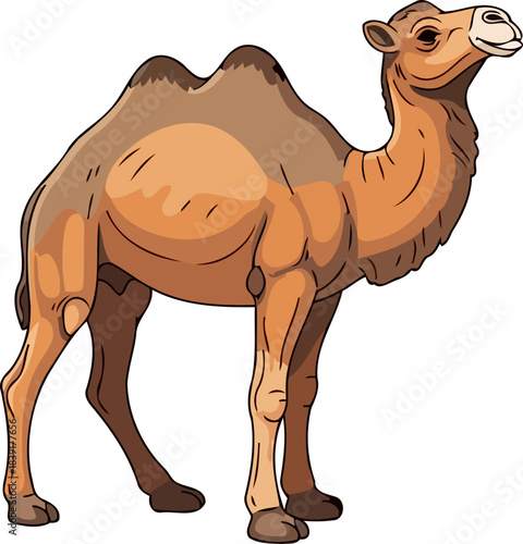 nomad of the dunes a resilient icon of desert life and enduring spirit, isolated on transparent background