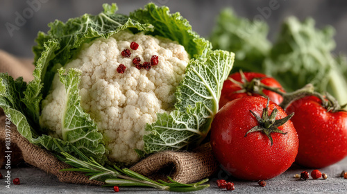 Vegetables on white backgro...
