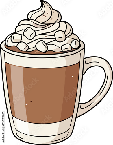 soulful sip unwinding with the perfect blend of warmth and creamy bliss, isolated on transparent background