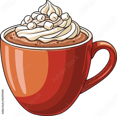 velvet warmth whipped peaks of delight in a rich chocolate embrace, isolated on transparent background