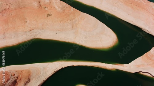 Aerial view of scenic Lake Powell in Utah