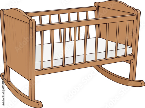 whispers of tomorrow a gentle cradle for new beginnings and sweet dreams, isolated on transparent background