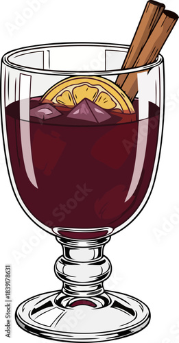 winters embrace a spiced brew for festive gatherings and warm moments, isolated on transparent background