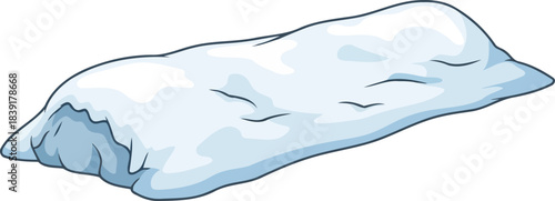 winters soft embrace illustrated snowfall layer for creative seasonal designs, isolated on transparent background