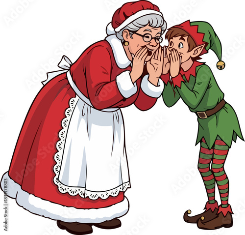 yuletide confidential whispering secrets of north pole magic and merriment, isolated on transparent background