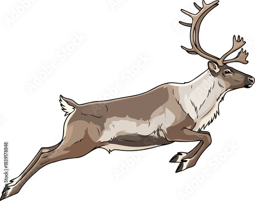 yuletide voyage a spirited dash through winters enchanted realm, isolated on transparent background