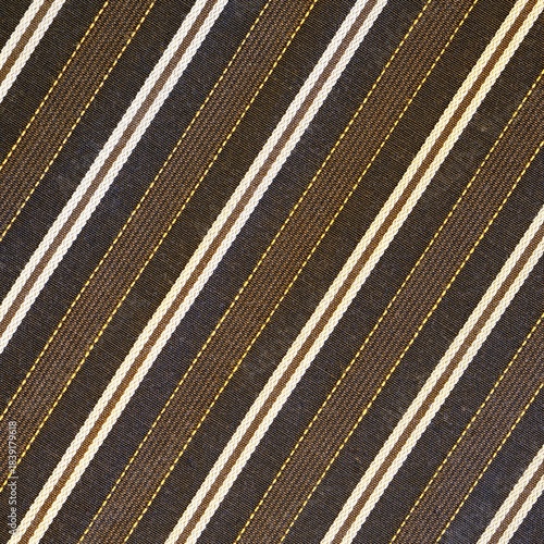 Abstract background with brown and white striped fabric