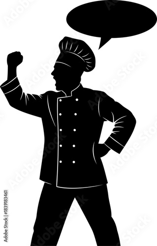 chefs rally cry ignite your culinary journey with bold flavor and vision, isolated on transparent background