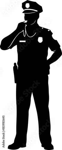 decisive signal upholding law and public trust with a clear directive, isolated on transparent background