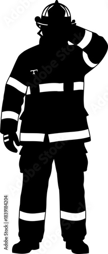 guardians honor a silent tribute to everyday valor and unwavering commitment, isolated on transparent background