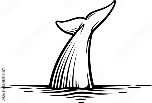 oceanic majesty unveiled the deep dive of natures powerful marine spirit, isolated on transparent background