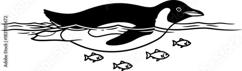 survivals symphony the oceans graceful hunter in a marine ballet, isolated on transparent background