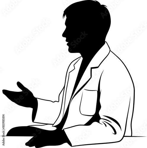 the insight architect building understanding through expertled dialogue, isolated on transparent background