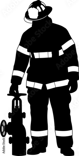 the unseen shield steadfast commitment to community safety and aid, isolated on transparent background