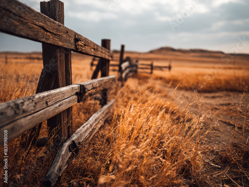 old wooden fence