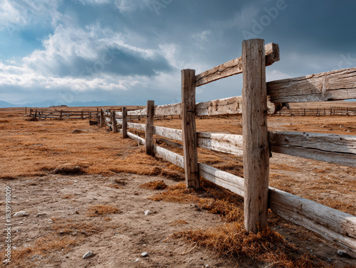 old wooden fence