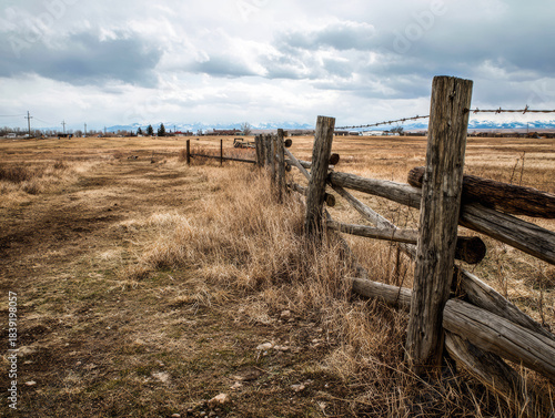 old wooden fence