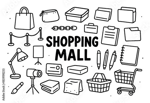 Mall Theme Doodle